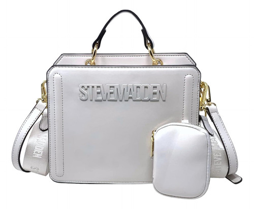Bolso Tote Convertible Steve Madden Bevelyn, Vainilla
