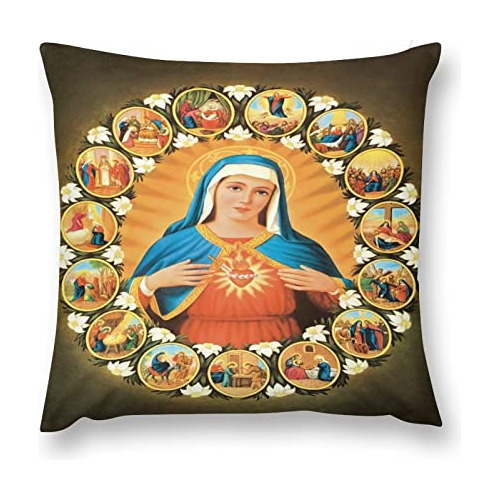 Funda De Almohada De Nuestra Señora De Guadalupe Estam...