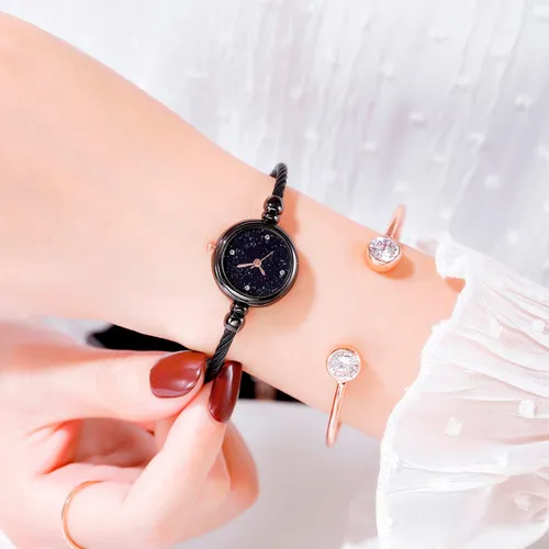 Reloj L Fashion Star De Acero Inoxidable Para Mujer Qua 0916