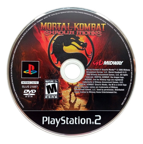 Mortal Kombat Shaolin Monks Ps2 * Mundo Abierto Vg *