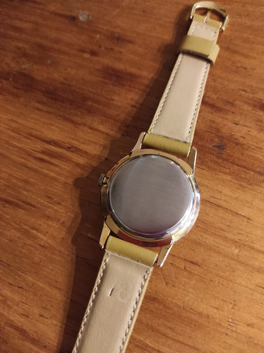 Reloj Superba 17 Jewels ( As1130 - 36mm ) Swiss Coleccion Mostaza Oro Tiza/beige (Usado)