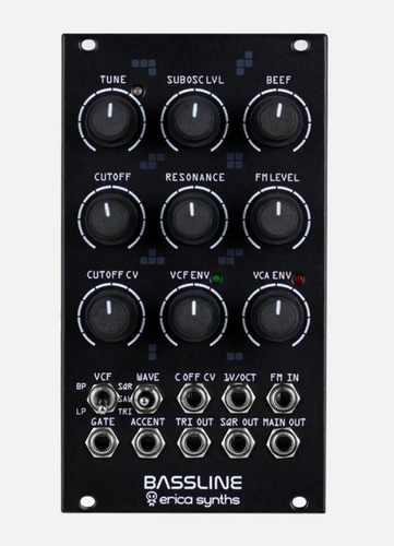 Erica Synths Bassline Synth Voice Módulo Eurorack