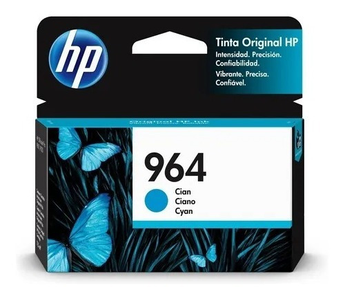 Cartucho De Tinta Hp 964 3ja50al Cian 700 Páginas