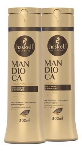 Kit Haskell Mandioca Shampoo E Condicionador 300ml