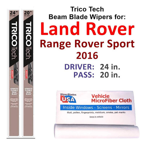 Escobilla Limpiaparabrisa Para Land Rover Range Sport 2016