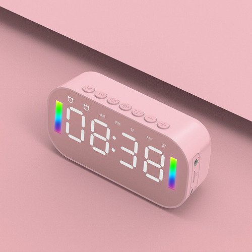 Radio Reloj Espejo Display Bluetooth Speaker