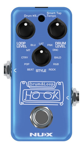 Pedal Nux Ndl-3 Hook Drum & Loop Mini Loooper, Grabación De