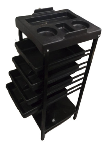 Imagen 5 de 8 de Carro Ayudante Torre Para Peluquería 5 Cajones. Nuevos