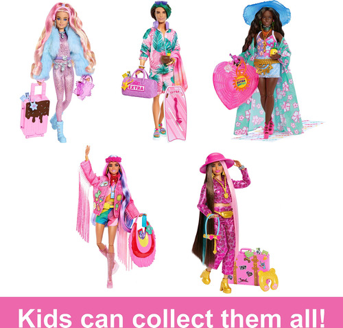 Set De Juego Barbie Muñeca Look De Playa Para Niñas 3 Años
