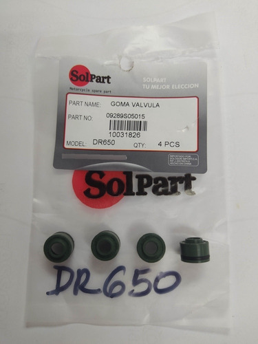 Gomas De Válvulas Dr650 Solpart 
