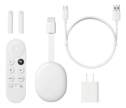 Imagen 5 de 6 de Chromecast HD Con Google Tv Control Remoto 8 Gb Blanco