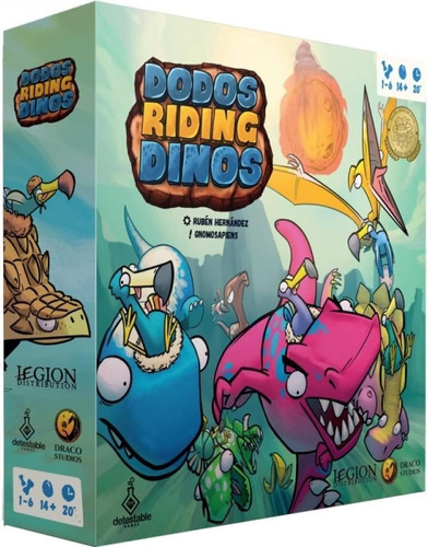 Dodos Riding Dinos Juego De Mesa - Detestable Games