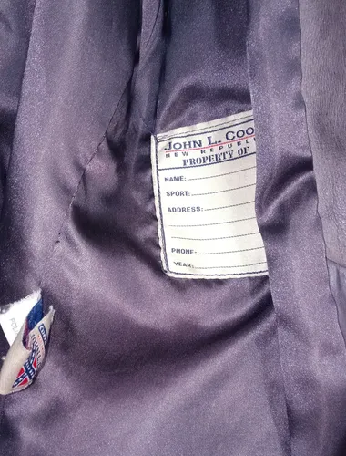 Campera De Cuero Mujer John L.cook Marron Vintage Usad (Usado)