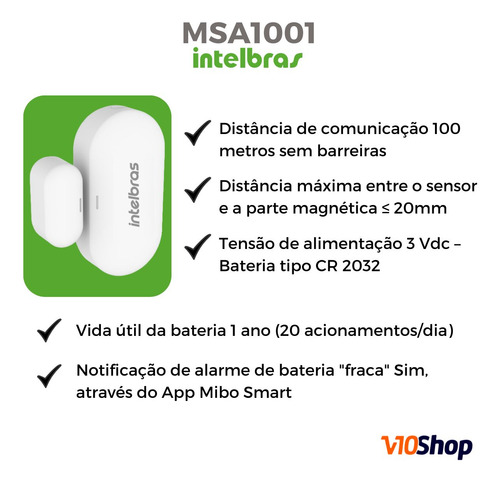 Kit Central Automação Msa 1001 E Mca 1002 Intelbras