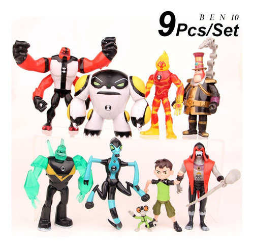 Ben 10 Protector De Muñecas Tierra Con 9 Piezas 12 Cm