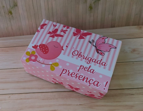 Imagem 2 de 3 de 10 Caixas Lembranças 6doces Passarinhos Jardim Encantado