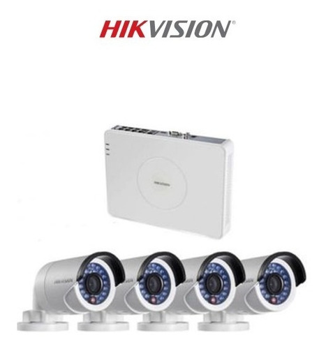 Kit Cctv 4 Canales Turbo Hd 720p / Dsj142i/7104hghif1+4cam