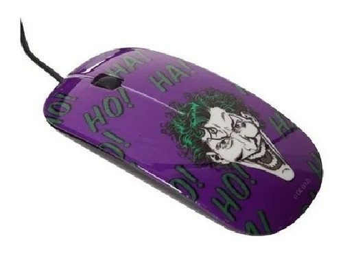 Mouse Plastico Coringa Joker Dc Comics Wb Personalizado Cor Violeta