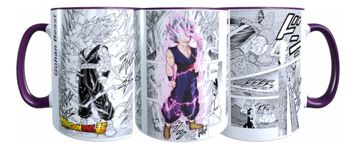 Taza Anime/manga Dragon Ball Gohan Beast Morado