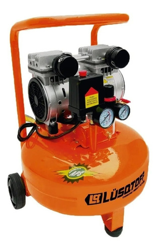 Compresor De Aire Lusqtoff 24lts Sin Aceite Aerografo 1hp