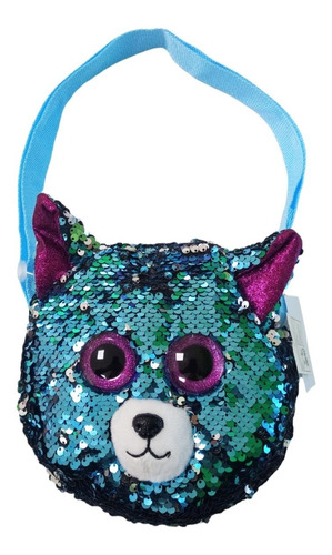 Cartera Infantil Lentejuelas Reversible Unicornio Gatito