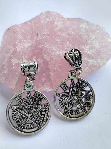 Imagen 4 de 10 de Tetragramaton Pentaculo Calado Plata Tibetana