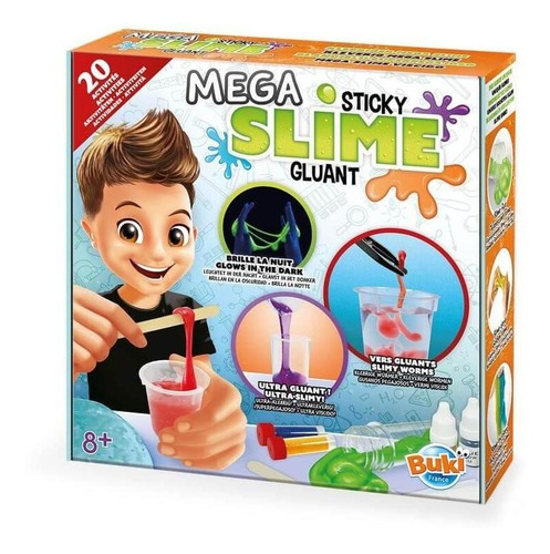 Juguete Didáctico De Ciencia Buki Mega Slime Pegajoso