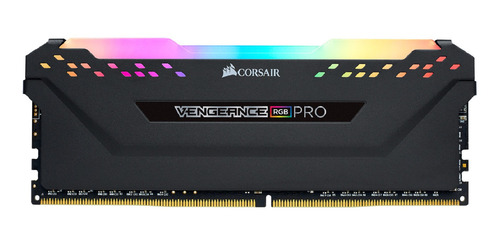 Imagen 1 de 1 de Memoria RAM Vengeance RGB Pro gamer color negro 8GB 1 Corsair CMW8GX4M1Z3200C16