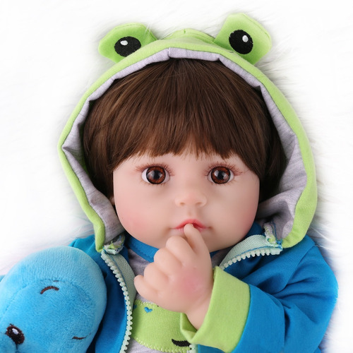 Npkdoll Muñeca Renacida Bebe Vinilo De Silicona Suave 48cm
