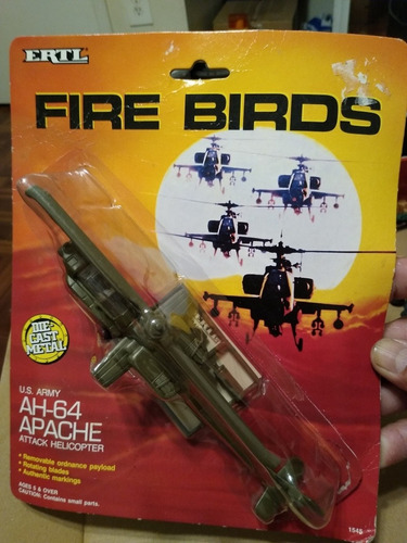 Forces Of Valor Helicóptero Apache Ertl Diecast Raro