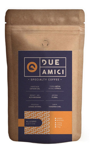 Café Allegro Em Grãos 250 G