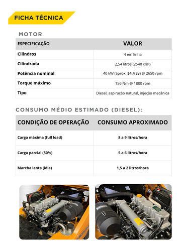 Empilhadeira Huahe Diesel 3,0 Toneladas Triplex 4,8 Metros
