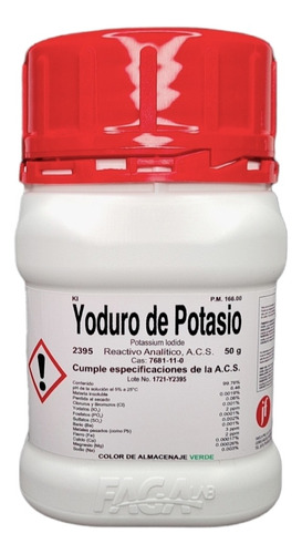 Yoduro De Potasio R. A. 50g Fagalab  