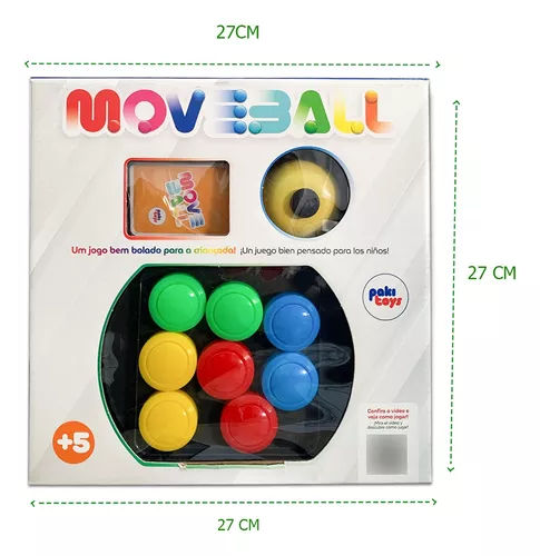 Jogo Agilidade Moveball Brinquedo Divertido Brincadeira