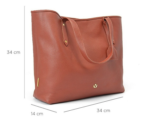 Imagen 6 de 7 de Bolsa Tote De Piel Para Mujer Casual Nadja Yamamoto