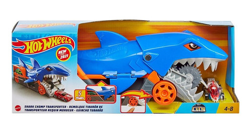 Hot Wheels Tiburón Remolque Con Auto