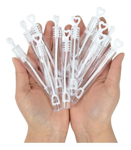 10/20pcs Love Heart Wand Tubo Burbuja Jabón Botella Regalo B