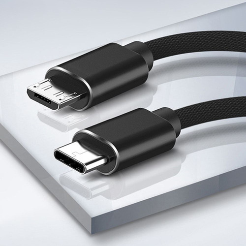 Cable De Datos Carga Rápida Usb Tipo C A Micro Usb