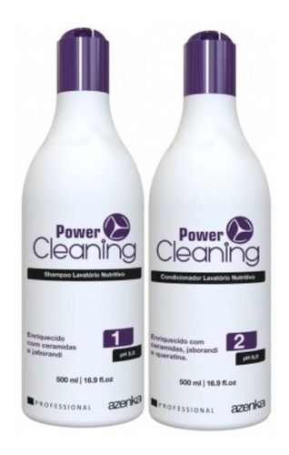 Kit Power Cleaning Shampoo Condicionador Azenka Cosméticos