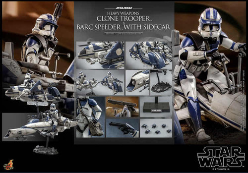 Heavy Weapons Clone Trooper Barc Speeder Hot Toys Star Wars