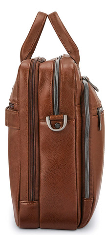 Maletín Toploader De Cuero Clásico Unisex Para Adultos