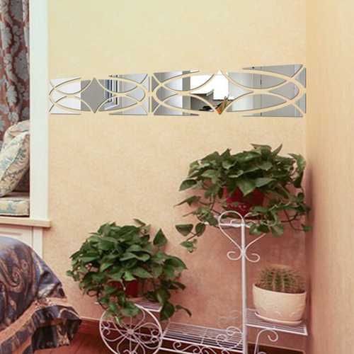 Calcomanía De Pared Extraíble De Vinilo Con Forma De Espejo