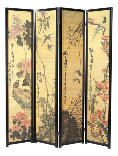 Mygift Diseo Decorativo De Caligrafa China De Madera Y Bamb
