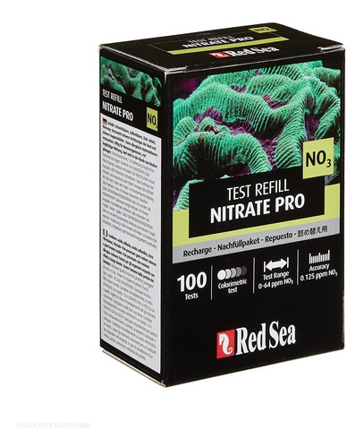 Red Sea Nitrate Pro 100 Test Nitrato No3 -solución Repuesto-