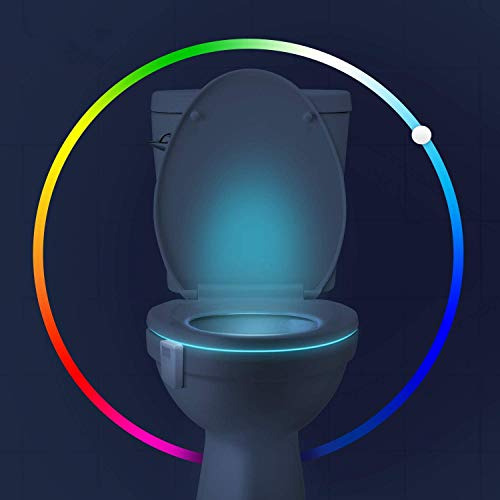 Luz Para Inodoro Excusado Led Sensor Movimiento 16 Colores