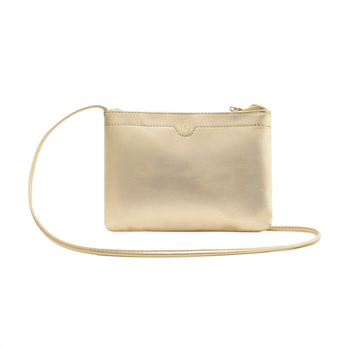 Bolsa Média Anacapri Tiracolo Basic Dourado - Feminino