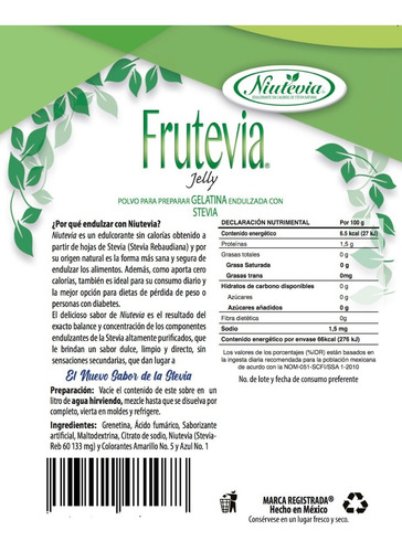 Gelatina Frutevia Jelly Sabor Uva 25g (48 Pack)