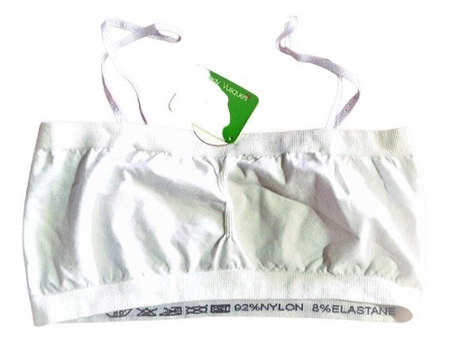 Imagen 2 de 2 de Sujetador Top Crop Bra Tira Sosten Sin Varilla Importado