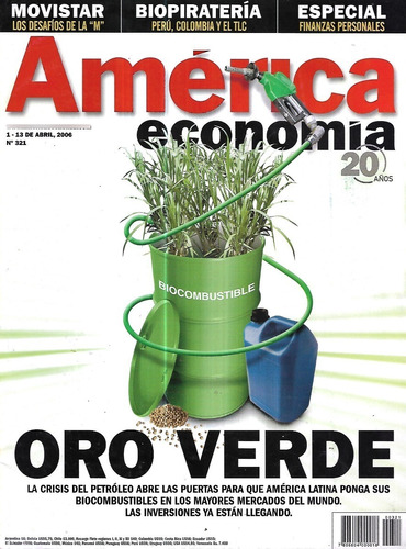 Revista América Economía / 13 Abril 2006 / N° 321 Oro Verde