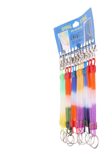 12 Piezas Cadena Espiral De 20cm Conveniente En Equipaje
